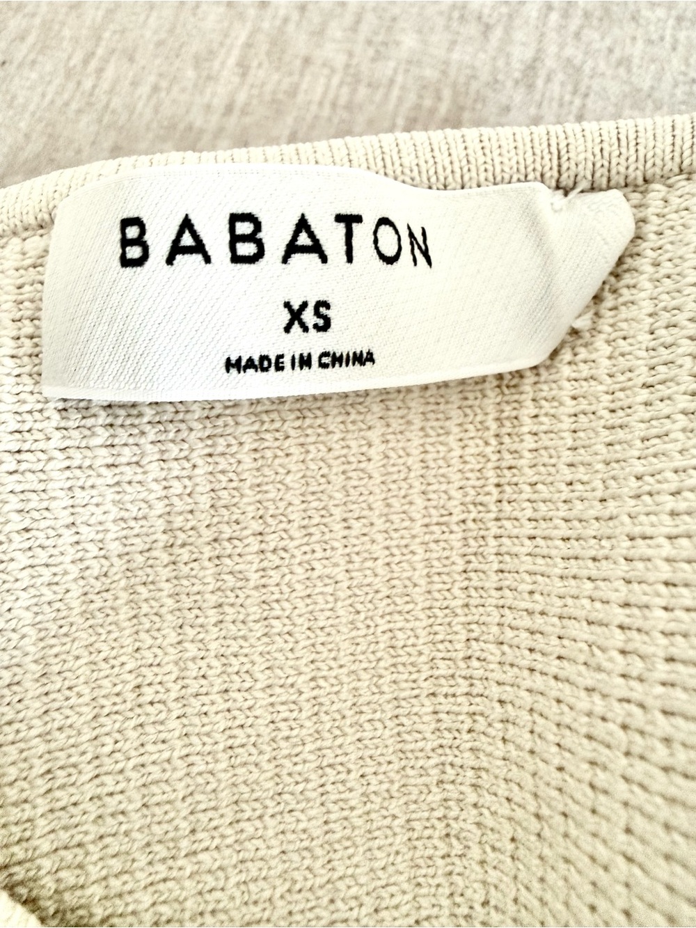 Babaton Cream Ribbed Knit Top - Picture 7 of 9